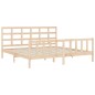 vidaXL Giroletto con Testiera 200x200 cm in Legno Massello vidaXL Giroletto con Testiera 200x200 cm in Legno Massello