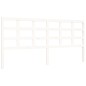 vidaXL Giroletto con Testiera Bianco 200x200 cm in Legno Massello vidaXL Giroletto con Testiera Bianco 200x200 cm in Legno Massello