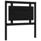 vidaXL Giroletto con Testiera Nero 100x200 cm in Legno Massello vidaXL Giroletto con Testiera Nero 100x200 cm in Legno Massello