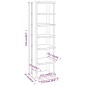 Scarpiere 2 pz Rovere Fumo 27,5x27x102 cm in Legno Multistrato Scarpiere 2 pz Rovere Fumo 27,5x27x102 cm in Legno Multistrato