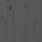 vidaXL Giroletto con Testiera Grigio 5FT King Size in Legno Massello vidaXL Giroletto con Testiera Grigio 5FT King Size in Legno Massello