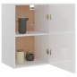 Armadio Sospeso Bianco Lucido 39,5x31x60 cm in Truciolato Armadio Sospeso Bianco Lucido 39,5x31x60 cm in Truciolato