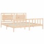vidaXL Giroletto con Testiera 200x200 cm in Legno Massello vidaXL Giroletto con Testiera 200x200 cm in Legno Massello