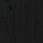 vidaXL Giroletto con Testiera Nero 200x200 cm in Legno Massello vidaXL Giroletto con Testiera Nero 200x200 cm in Legno Massello