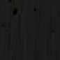 vidaXL Giroletto con Testiera Nero 90x190 cm in Legno Massello vidaXL Giroletto con Testiera Nero 90x190 cm in Legno Massello