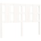 vidaXL Giroletto con Testiera Bianco 140x190 cm in Legno Massello