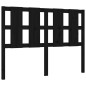 vidaXL Giroletto con Testiera Nero 140x190 cm in Legno Massello vidaXL Giroletto con Testiera Nero 140x190 cm in Legno Massello