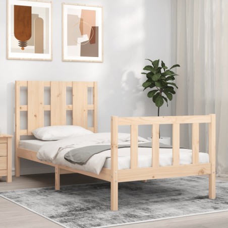 vidaXL Giroletto senza Materasso 90x200 cm in Legno Massello di Pino