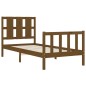 vidaXL Giroletto con Testiera Miele 90x200 cm in Legno Massello vidaXL Giroletto con Testiera Miele 90x200 cm in Legno Massello