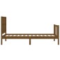 vidaXL Giroletto con Testiera Miele 100x200 cm in Legno Massello vidaXL Giroletto con Testiera Miele 100x200 cm in Legno Massello