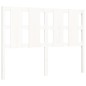 vidaXL Giroletto con Testiera Bianco 120x200 cm in Legno Massello vidaXL Giroletto con Testiera Bianco 120x200 cm in Legno Massello