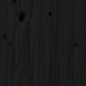 vidaXL Giroletto con Testiera Nero 140x200 cm in Legno Massello vidaXL Giroletto con Testiera Nero 140x200 cm in Legno Massello