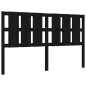 vidaXL Giroletto con Testiera Nero King Size in Legno Massello vidaXL Giroletto con Testiera Nero King Size in Legno Massello