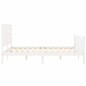 vidaXL Giroletto senza Materasso Bianco 160x200 cm Legno Massello Pino vidaXL Giroletto senza Materasso Bianco 160x200 cm Legno Massello Pino