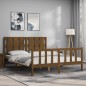 vidaXL Giroletto con Testiera Miele 160x200 cm Legno Massello