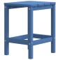 Sedie Giardino Poggiapiedi e Tavolo Adirondack HDPE Blu Acqua Sedie Giardino Poggiapiedi e Tavolo Adirondack HDPE Blu Acqua