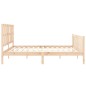vidaXL Giroletto con Testiera 180x200 cm in Legno Massello vidaXL Giroletto con Testiera 180x200 cm in Legno Massello