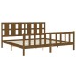 vidaXL Giroletto con Testiera Miele 180x200 cm in Legno Massello vidaXL Giroletto con Testiera Miele 180x200 cm in Legno Massello