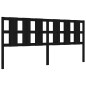 vidaXL Giroletto con Testiera Nero 180x200 cm in Legno Massello vidaXL Giroletto con Testiera Nero 180x200 cm in Legno Massello