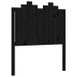 vidaXL Giroletto con Testiera Nero 90x190 cm in Legno Massello vidaXL Giroletto con Testiera Nero 90x190 cm in Legno Massello