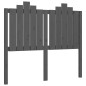 vidaXL Giroletto con Testiera Grigio 4FT Small Double Legno Massello vidaXL Giroletto con Testiera Grigio 4FT Small Double Legno Massello