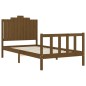 vidaXL Giroletto con Testiera Miele 100x200 cm in Legno Massello vidaXL Giroletto con Testiera Miele 100x200 cm in Legno Massello