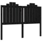 vidaXL Giroletto con Testiera Nero 140x200 cm in Legno Massello vidaXL Giroletto con Testiera Nero 140x200 cm in Legno Massello