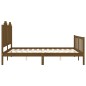 vidaXL Giroletto con Testiera Miele 5FT King Size in Legno Massello vidaXL Giroletto con Testiera Miele 5FT King Size in Legno Massello