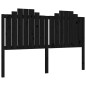 vidaXL Giroletto con Testiera Nero 5FT King Size in Legno Massello
