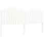 vidaXL Giroletto con Testiera Bianco 200x200 cm in Legno Massello vidaXL Giroletto con Testiera Bianco 200x200 cm in Legno Massello