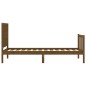 vidaXL Giroletto con Testiera Miele 3FT Single in Legno Massello vidaXL Giroletto con Testiera Miele 3FT Single in Legno Massello