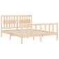 vidaXL Giroletto con Testiera King Size in Legno Massello vidaXL Giroletto con Testiera King Size in Legno Massello