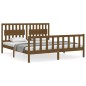 vidaXL Giroletto con Testiera Miele 6FT Super King Size Legno Massello vidaXL Giroletto con Testiera Miele 6FT Super King Size Legno Massello