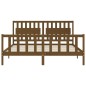 vidaXL Giroletto con Testiera Miele 6FT Super King Size Legno Massello vidaXL Giroletto con Testiera Miele 6FT Super King Size Legno Massello