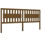 vidaXL Giroletto con Testiera Miele 200x200 cm in Legno Massello vidaXL Giroletto con Testiera Miele 200x200 cm in Legno Massello