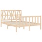 vidaXL Giroletto con Testiera Small Double in Legno Massello vidaXL Giroletto con Testiera Small Double in Legno Massello
