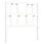 vidaXL Giroletto con Testiera Bianco 90x200 cm in Legno Massello vidaXL Giroletto con Testiera Bianco 90x200 cm in Legno Massello