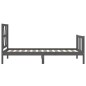 vidaXL Giroletto con Testiera Nero 90x200 cm in Legno Massello vidaXL Giroletto con Testiera Nero 90x200 cm in Legno Massello