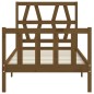 vidaXL Giroletto con Testiera Miele 100x200 cm in Legno Massello vidaXL Giroletto con Testiera Miele 100x200 cm in Legno Massello
