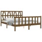 vidaXL Giroletto con Testiera Miele 5FT King Size in Legno Massello