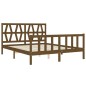 vidaXL Giroletto con Testiera Miele 5FT King Size in Legno Massello