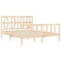 vidaXL Giroletto con Testiera 160x200 cm in Legno Massello vidaXL Giroletto con Testiera 160x200 cm in Legno Massello