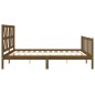 vidaXL Giroletto con Testiera Miele 160x200 cm Legno Massello vidaXL Giroletto con Testiera Miele 160x200 cm Legno Massello