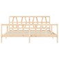 vidaXL Giroletto con Testiera 6FT Super King Size in Legno Massello vidaXL Giroletto con Testiera 6FT Super King Size in Legno Massello
