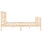 vidaXL Giroletto con Testiera 6FT Super King Size in Legno Massello vidaXL Giroletto con Testiera 6FT Super King Size in Legno Massello
