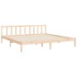 vidaXL Giroletto con Testiera 6FT Super King Size in Legno Massello vidaXL Giroletto con Testiera 6FT Super King Size in Legno Massello
