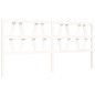 vidaXL Giroletto con Testiera Bianco 200x200 cm in Legno Massello vidaXL Giroletto con Testiera Bianco 200x200 cm in Legno Massello