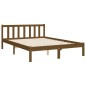 vidaXL Giroletto con Testiera Miele 4FT Small Double in Legno Massello vidaXL Giroletto con Testiera Miele 4FT Small Double in Legno Massello
