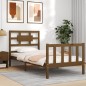 vidaXL Giroletto con Testiera Miele 90x200 cm in Legno Massello vidaXL Giroletto con Testiera Miele 90x200 cm in Legno Massello