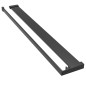 Parete Doccia Walk in Mensola Nera 90x195cm Vetro ESG Alluminio Parete Doccia Walk in Mensola Nera 90x195cm Vetro ESG Alluminio
